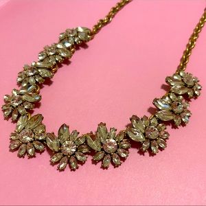 JCrew Floral Crystal Necklace